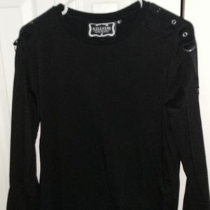 Killstar long sleeve top, arm suspenders+grommets